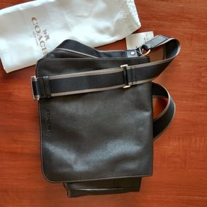 NWT Coach Crossbody Black Map/Messenger Bag